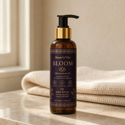 BLOOM Body Silkening Oil — Bakuchiol Body Care for Skin After 45