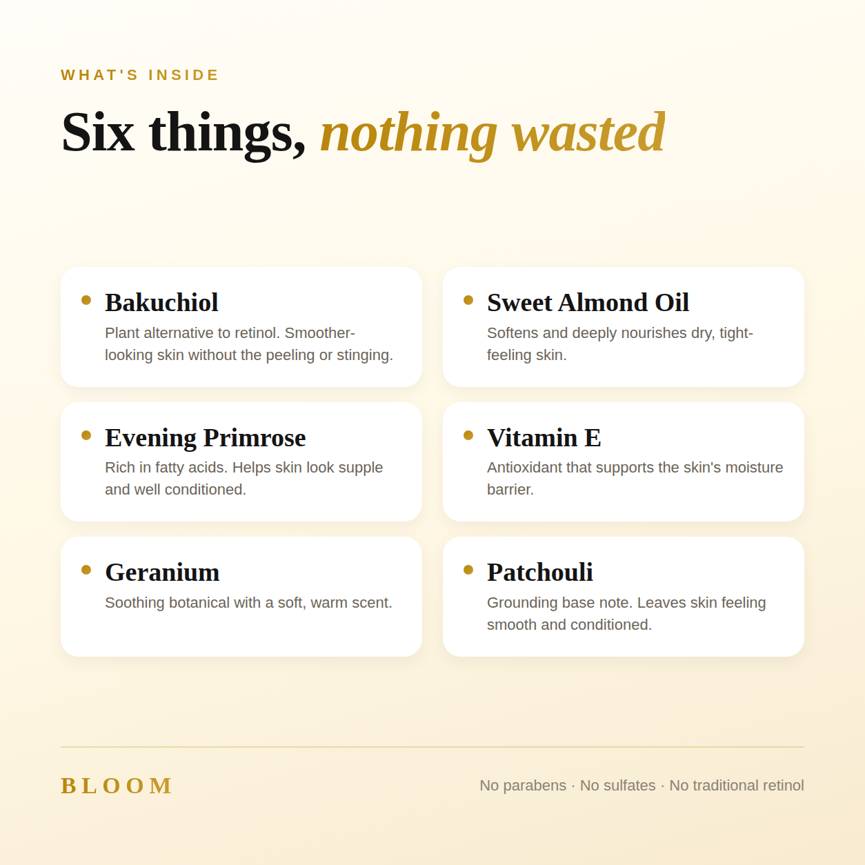 BLOOM Body Silkening Oil — Bakuchiol Body Care for Skin After 45