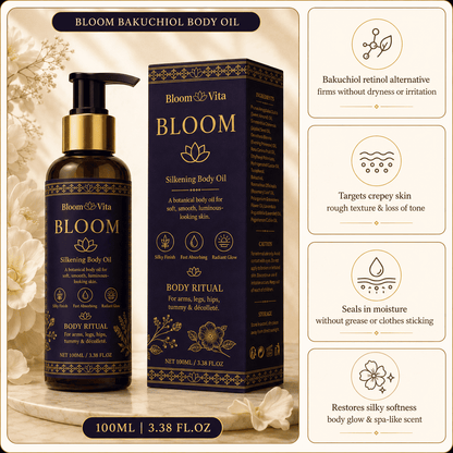 BLOOM Olio Setificante per il Corpo - 100% Autentico
