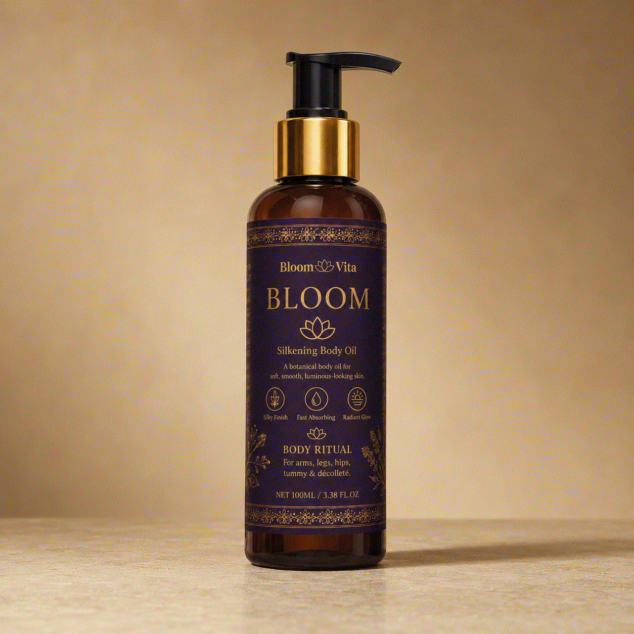 BLOOM Body Silkening Oil — Bakuchiol Body Care for Skin After 45